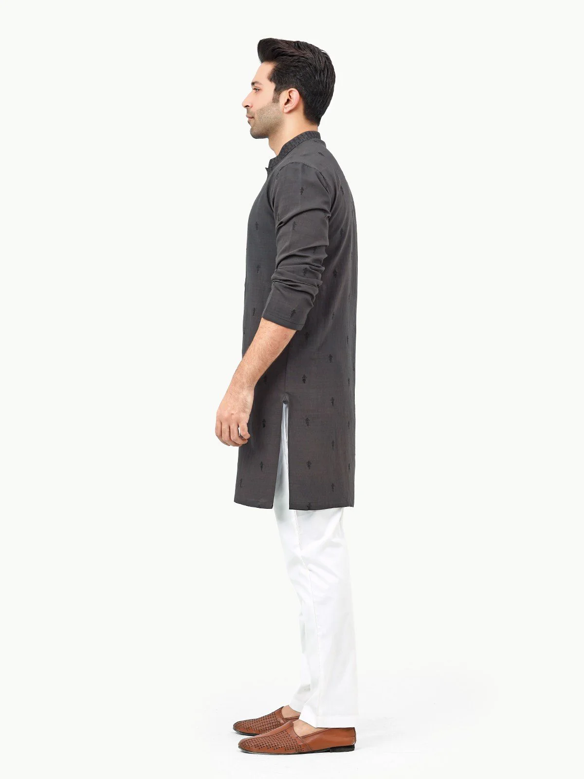Men's Dark Forest Kurta Ceremonial - EMTKC22-076 - Image 4