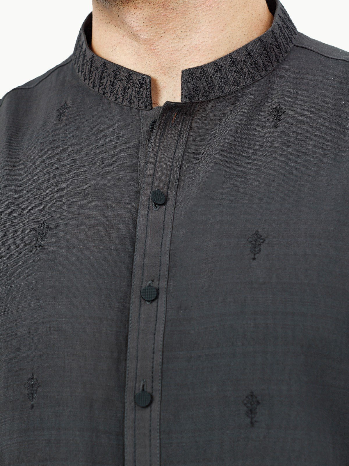 Men's Dark Forest Kurta Ceremonial - EMTKC22-076 - Image 5