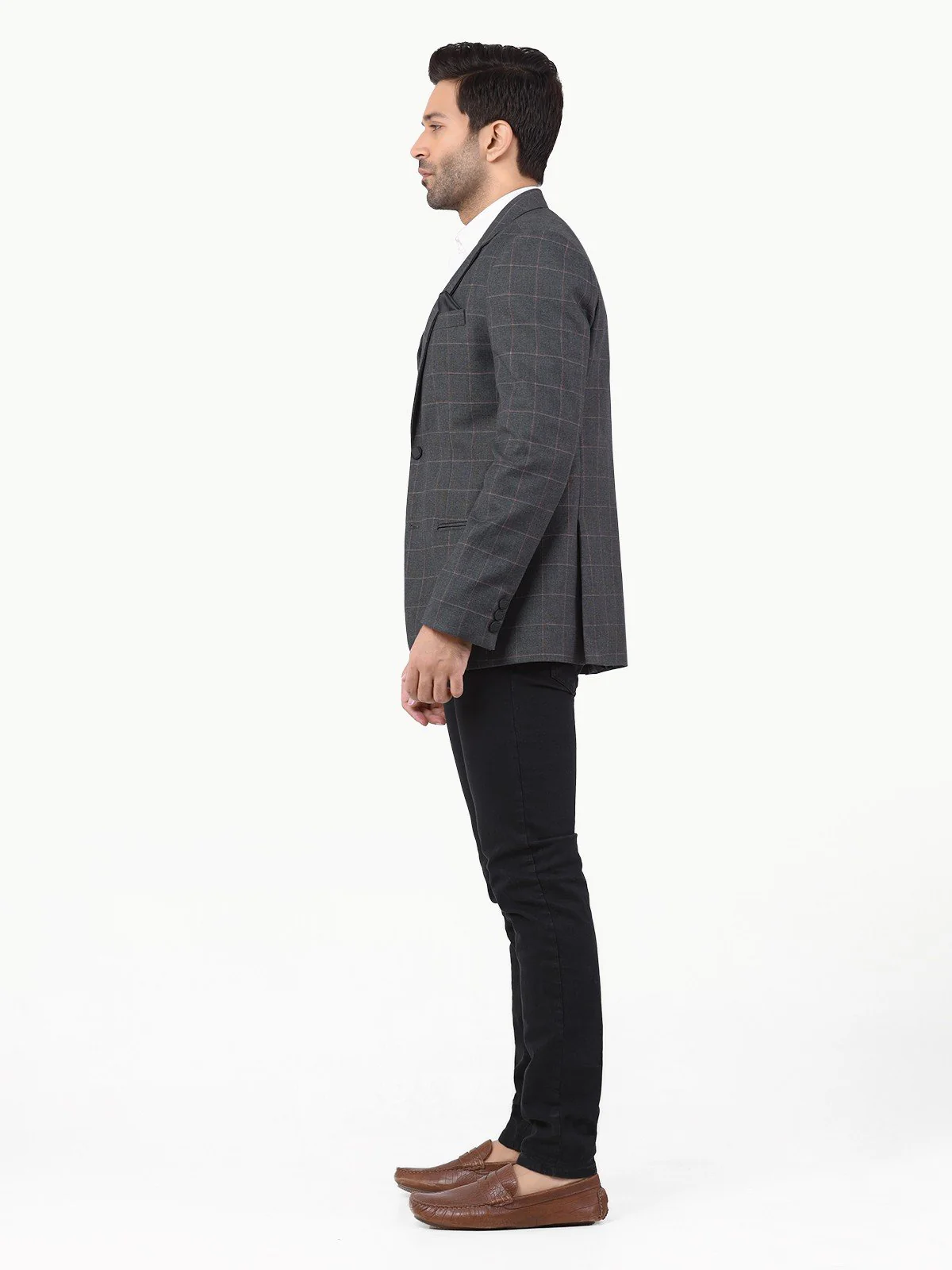 Men's Dark Grey Blazer - EMTB22-6798 - Image 5