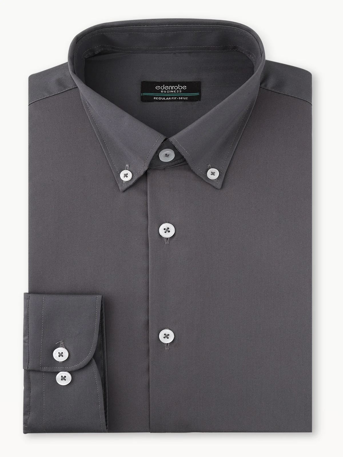 Men's Dark Grey Shirt Plain - EMTSB22-117