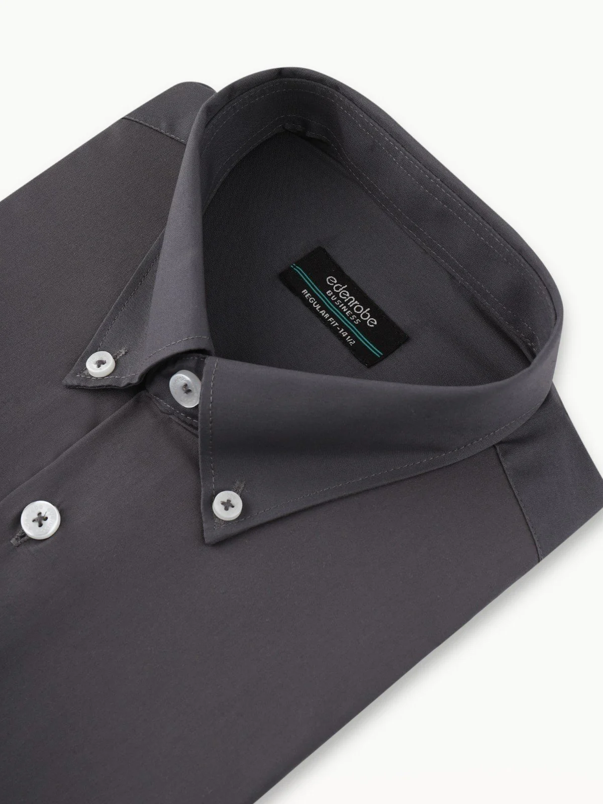 Men's Dark Grey Shirt Plain - EMTSB22-117 - Image 2