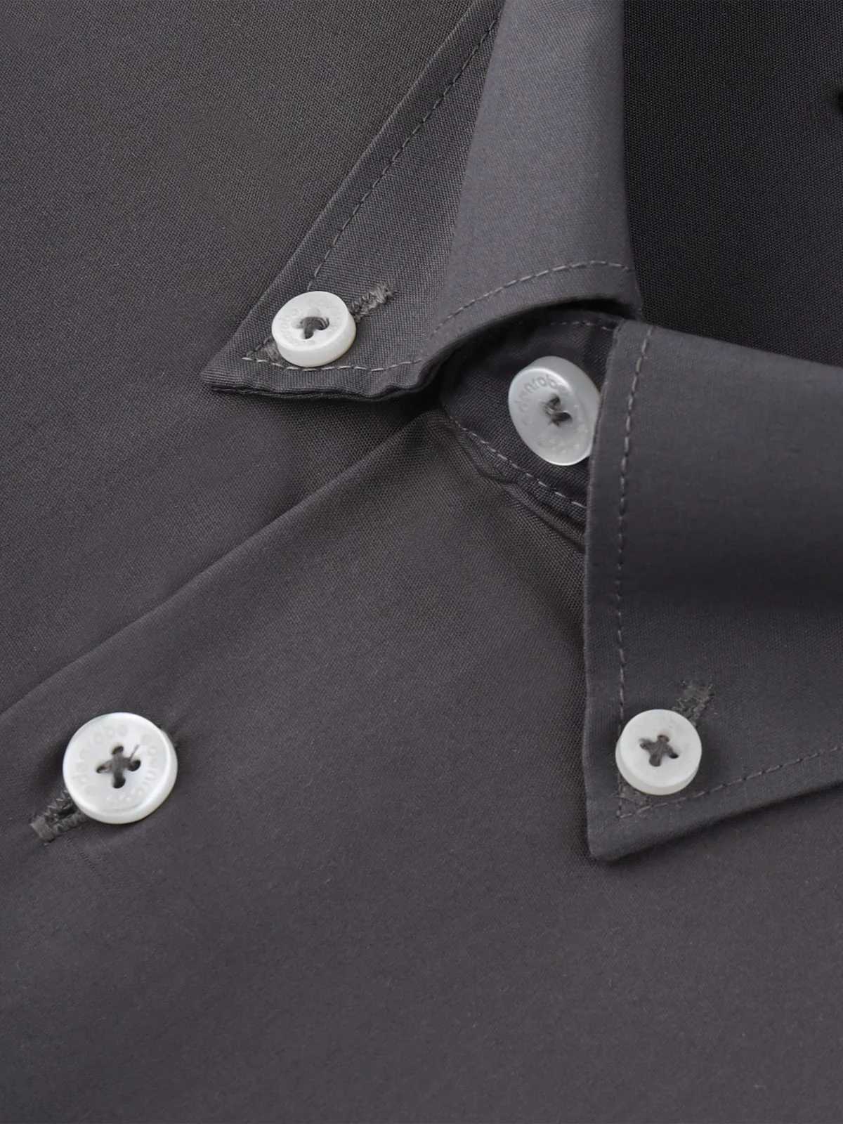 Men's Dark Grey Shirt Plain - EMTSB22-117 - Image 3