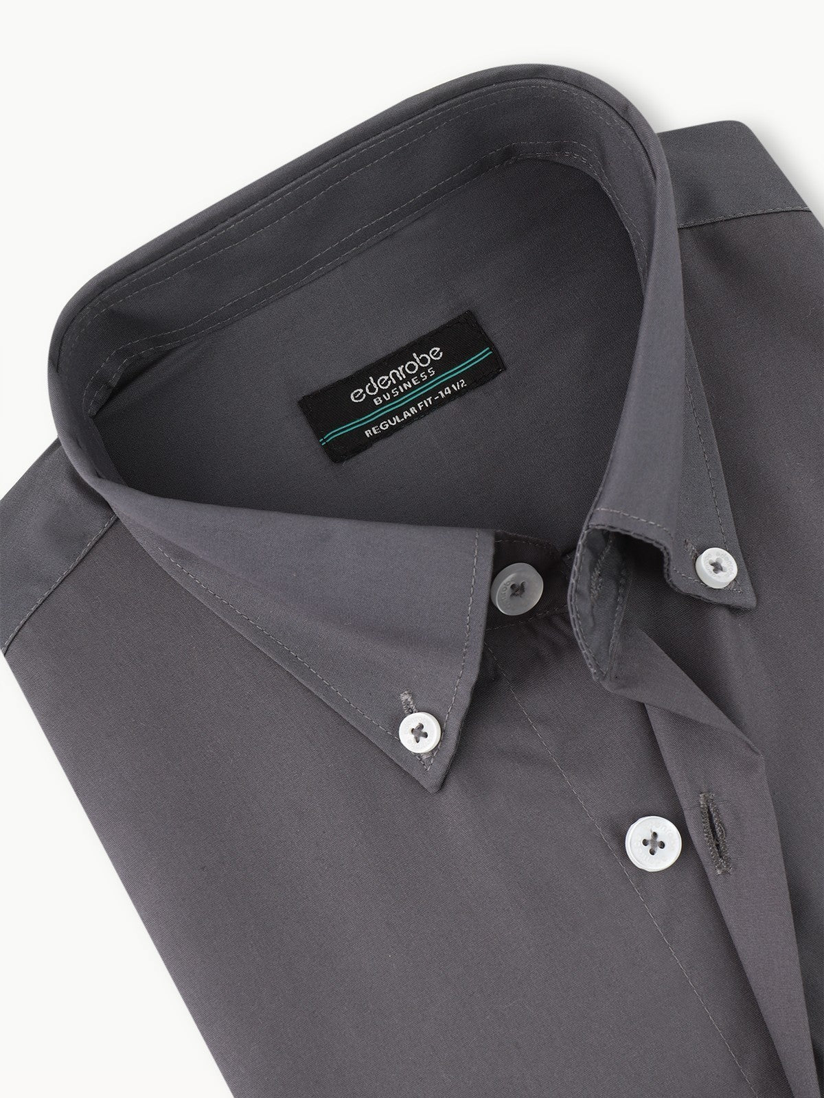 Men's Dark Grey Shirt Plain - EMTSB22-117 - Image 4