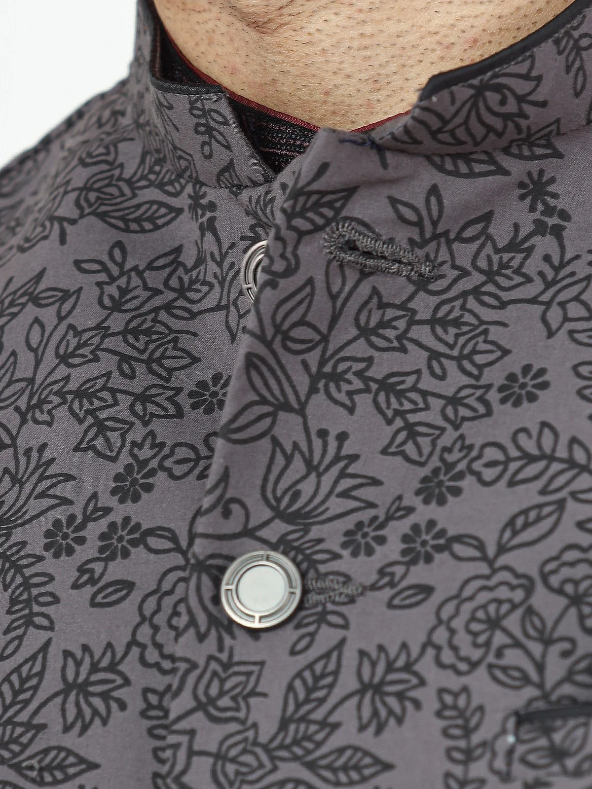 Men's Dark Grey Waist Coat - EMTWC22-35800 - Image 3