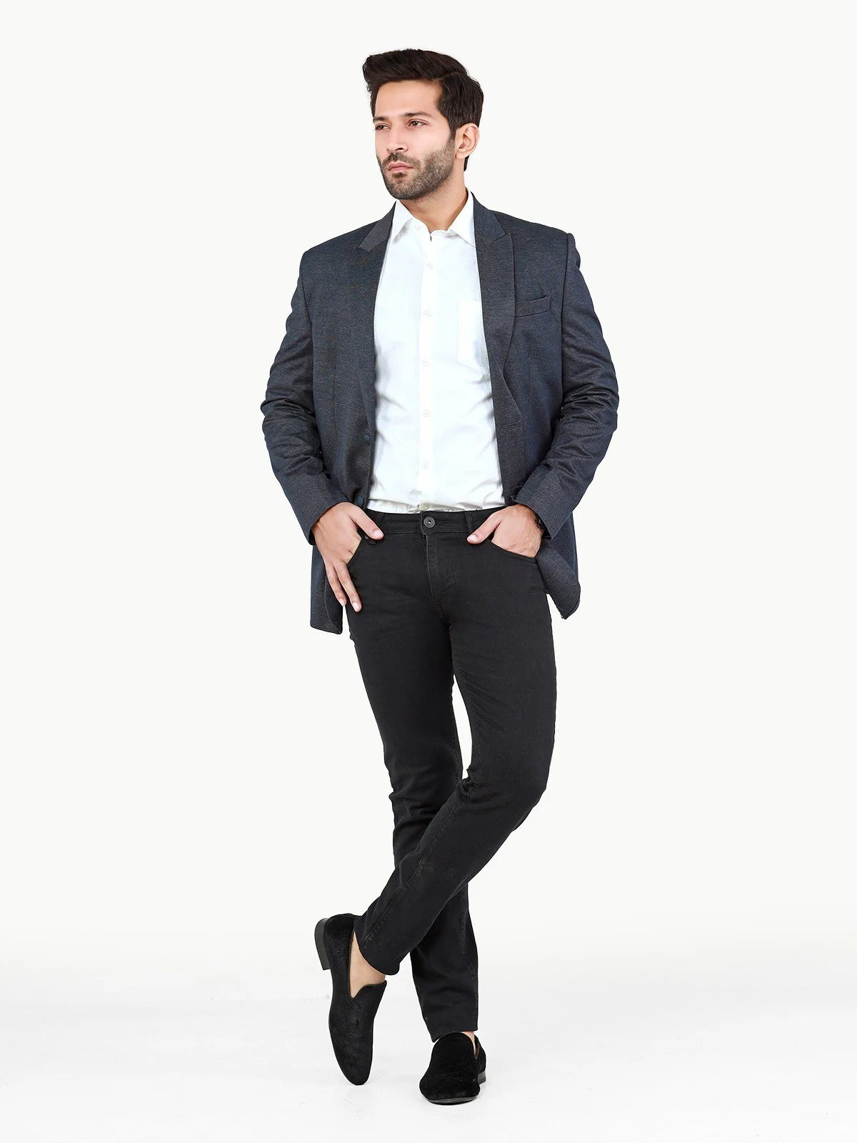 Men's Dark Navy Blazer - EMTB22W-6771 - Image 2