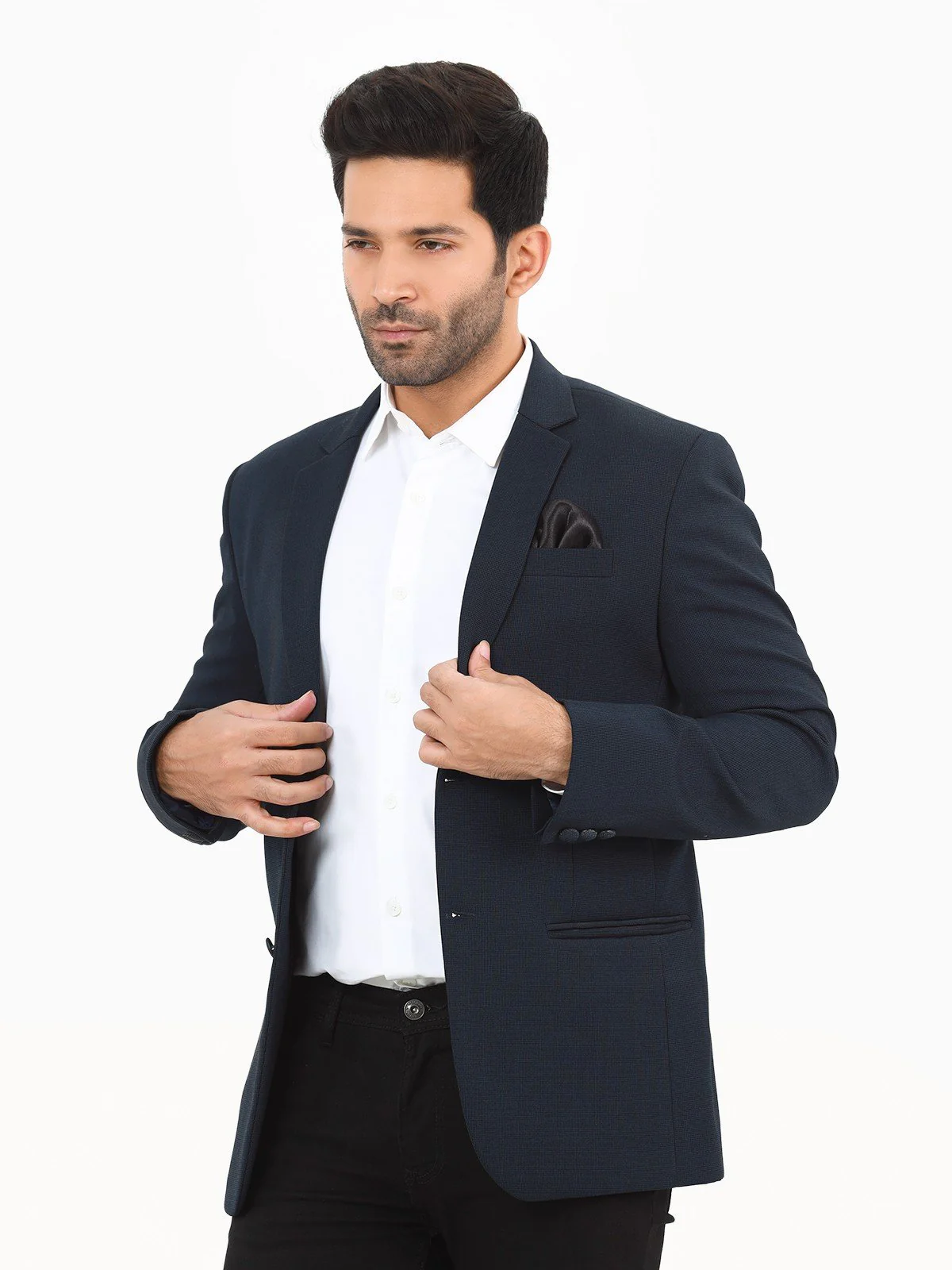 Men's Dark Navy Blazer - EMTB22-6784 - Image 2