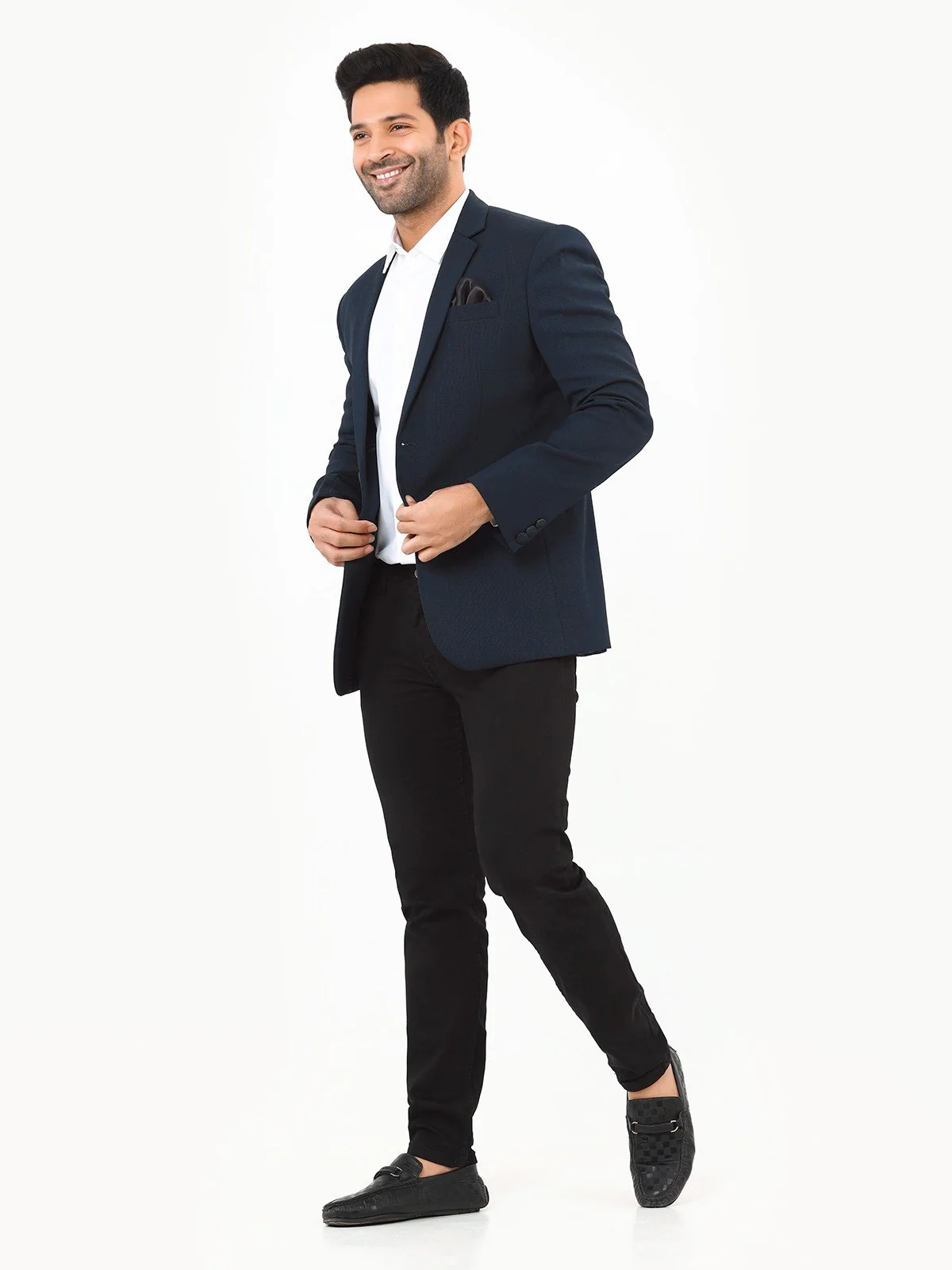 Men's Dark Navy Blazer - EMTB22-6784 - Image 3