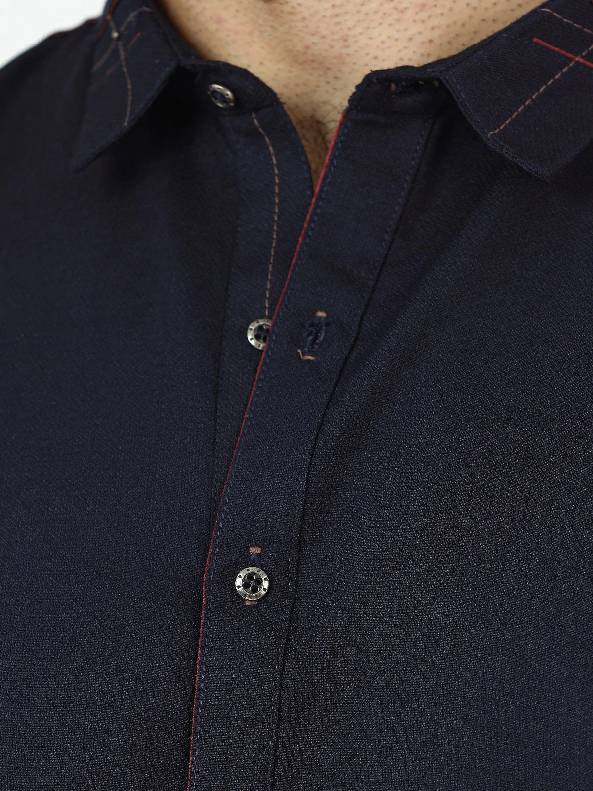 Men's Dark Navy Shalwar Kameez - EMTSW22S-99252 - Image 4