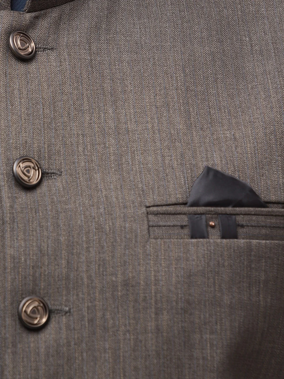 Men's Dark Olive Waist Coat - EMTWC23-35868 - Image 5