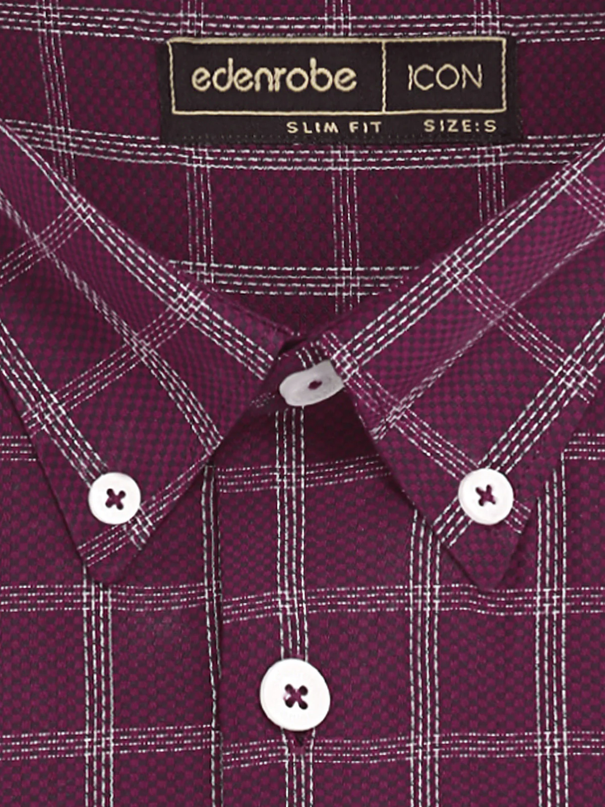 Men's Dark Purple Shirt - EMTSI23-50296 - Image 3