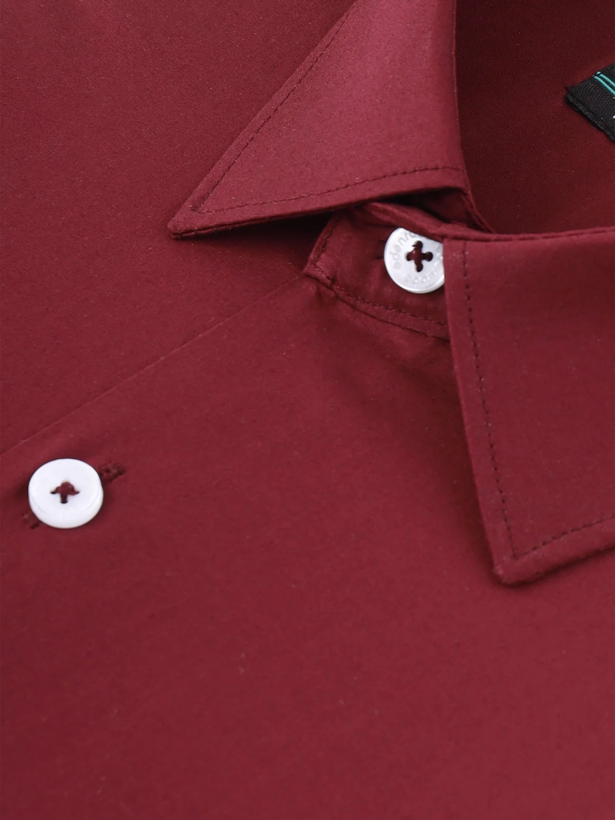 Men's Dark Purple Shirt Plain - EMTSB22-112 - Image 3