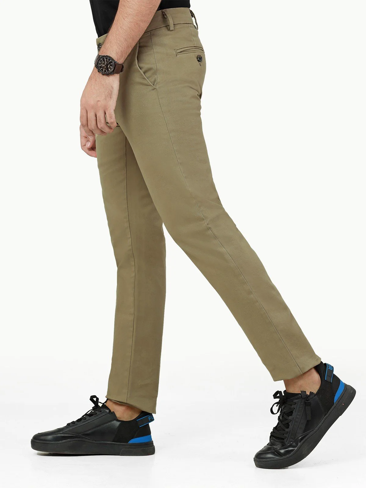 Men's Dark Sage Chino Pant - EMBCP22-013 - Image 3