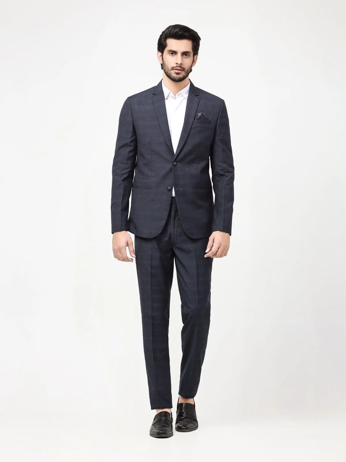 Men's Deep Blue Coat Pant - EMTCPC22-6815