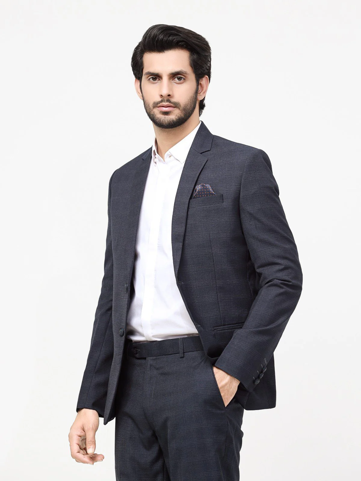Men's Deep Blue Coat Pant - EMTCPC22-6815 - Image 2