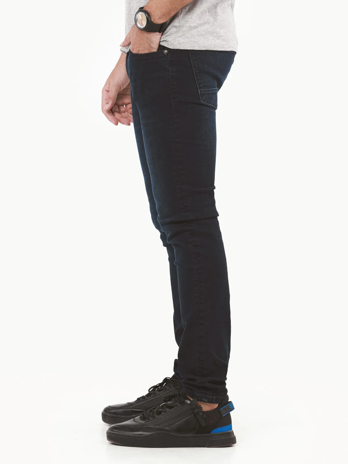 Men's Deep Blue Jeans - EMBPD22-010 - Image 2