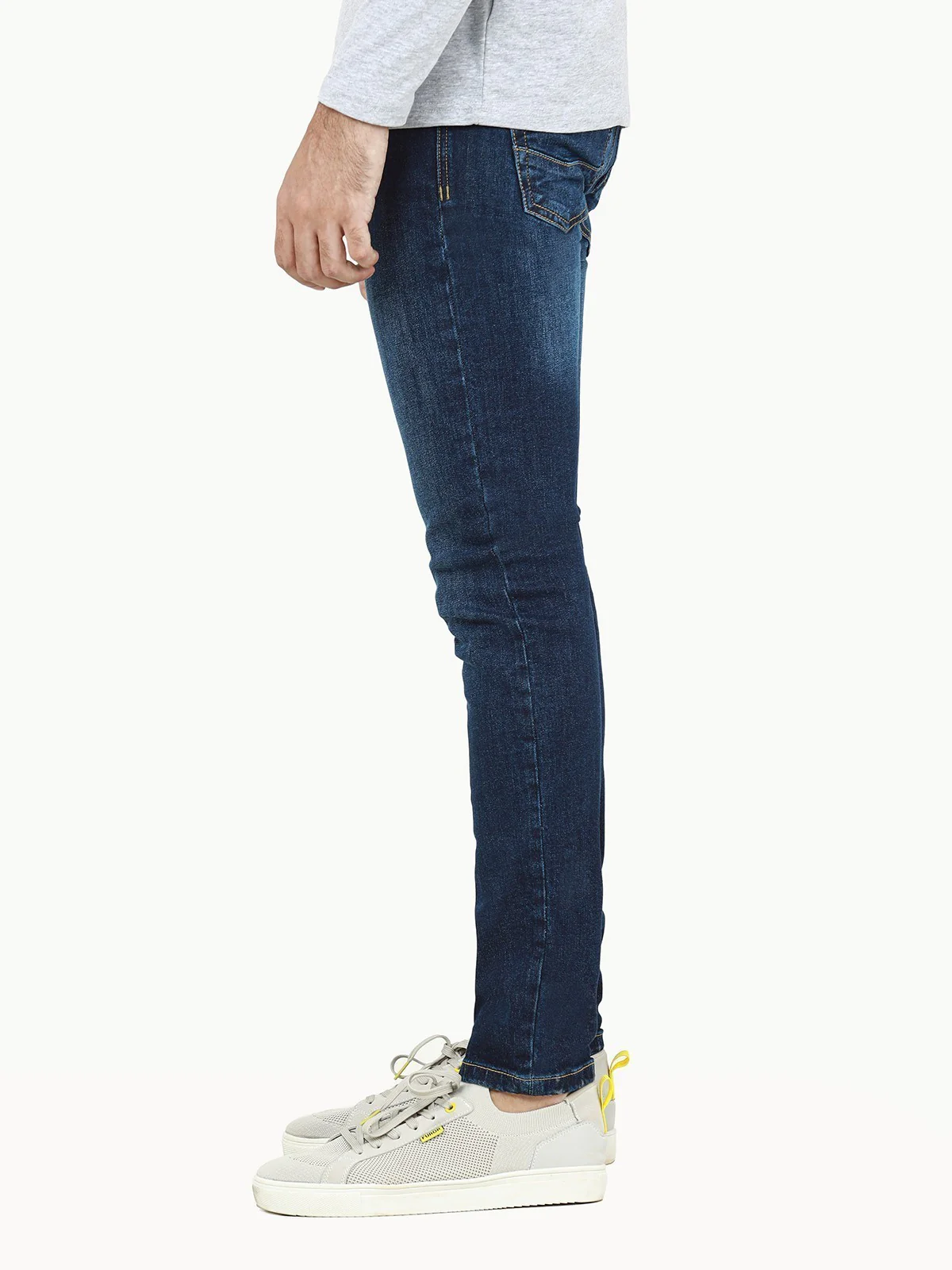 Men's Deep Blue Jeans - EMBPD22-013 - Image 3
