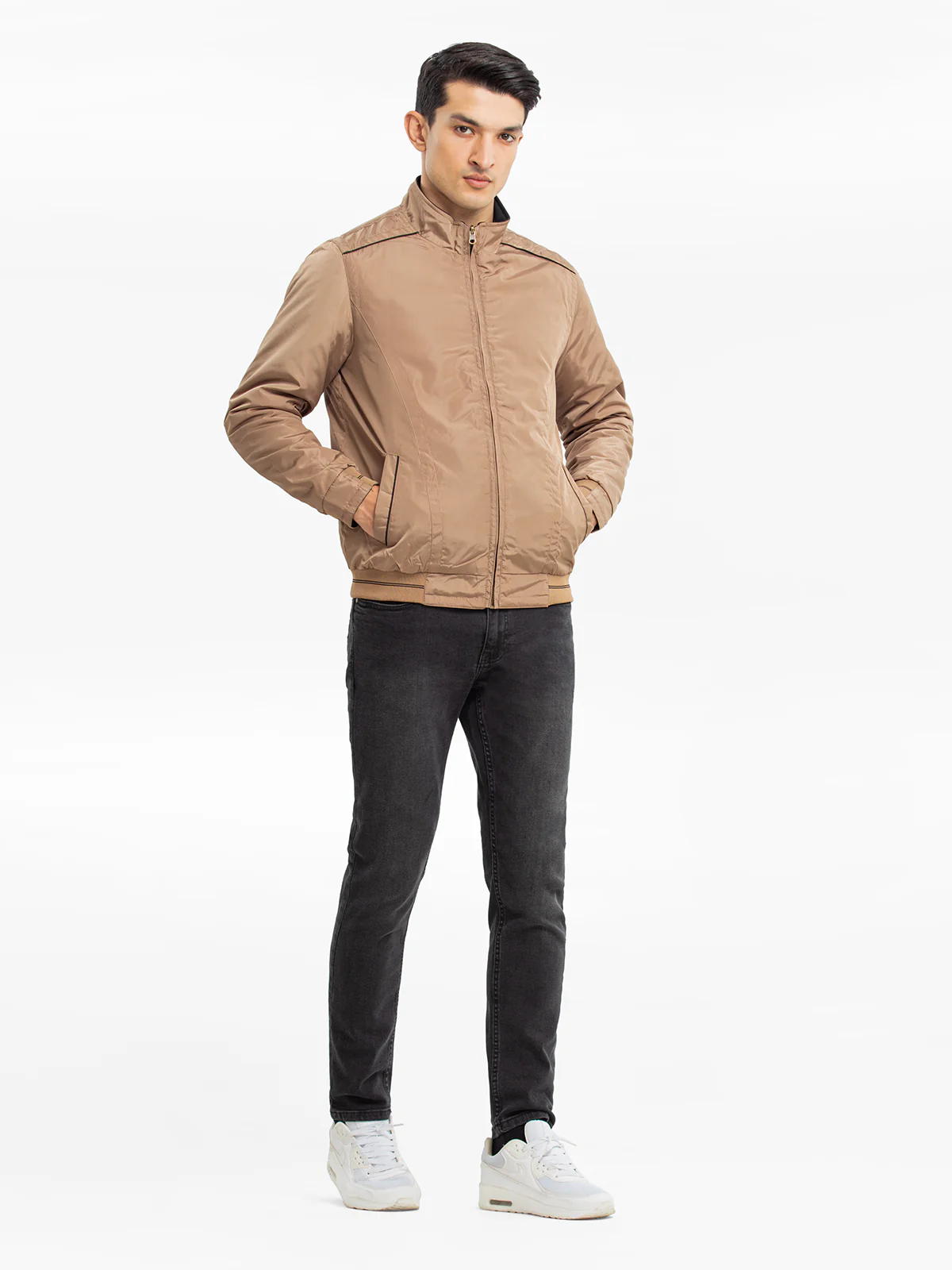 Men's Fawn & Black Reversible Jacket - EMTJP23-003 - Image 2