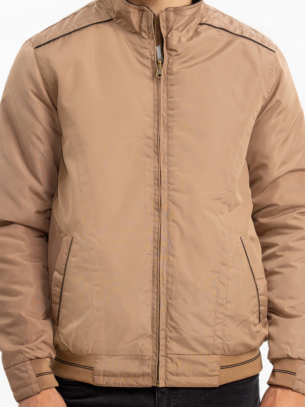 Men's Fawn & Black Reversible Jacket - EMTJP23-003 - Image 4