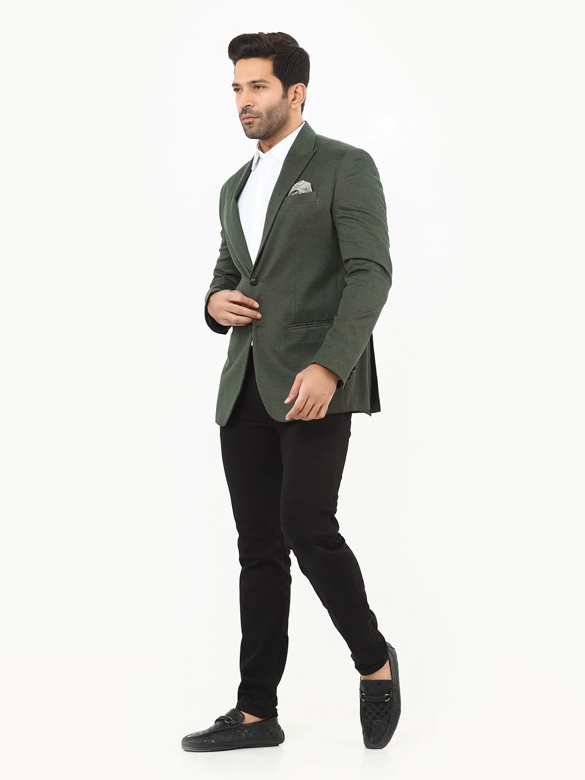 Men's Green Blazer - EMTB22W-6773 - Image 3