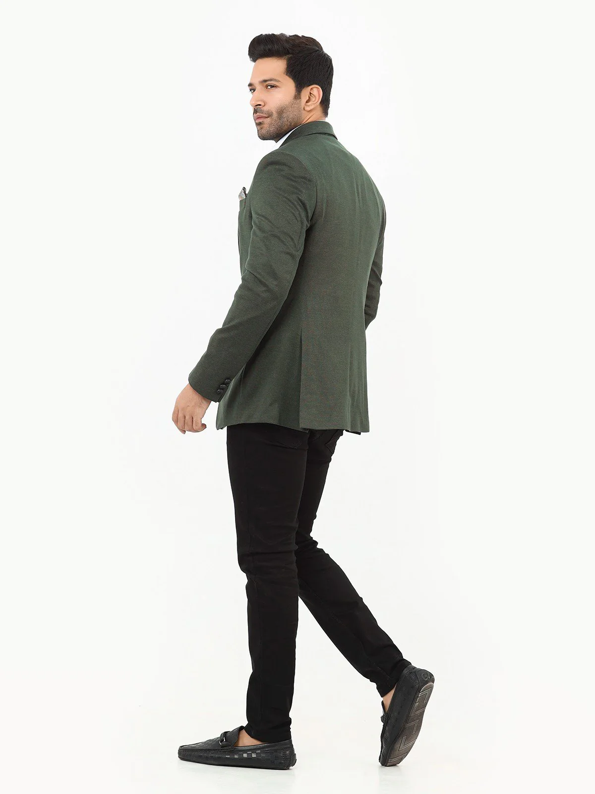 Men's Green Blazer - EMTB22W-6773 - Image 5