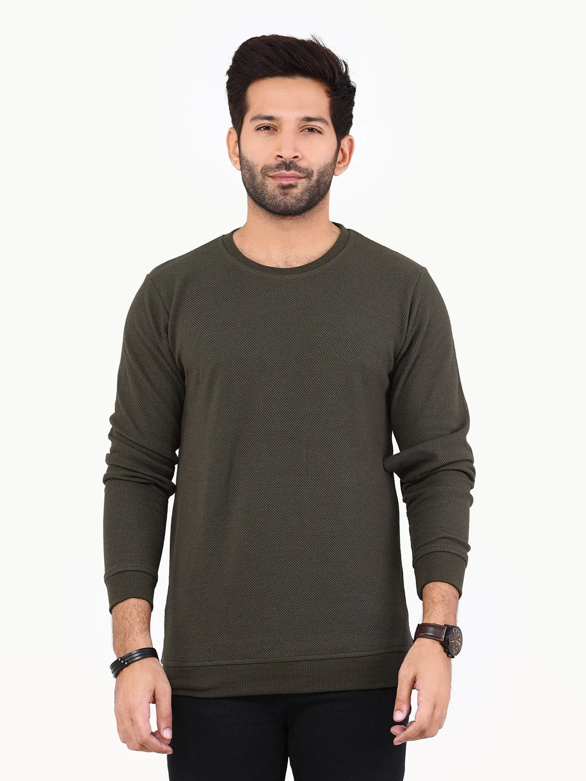 Men's Green SweatShirt - EMTSS22-004 - Image 2