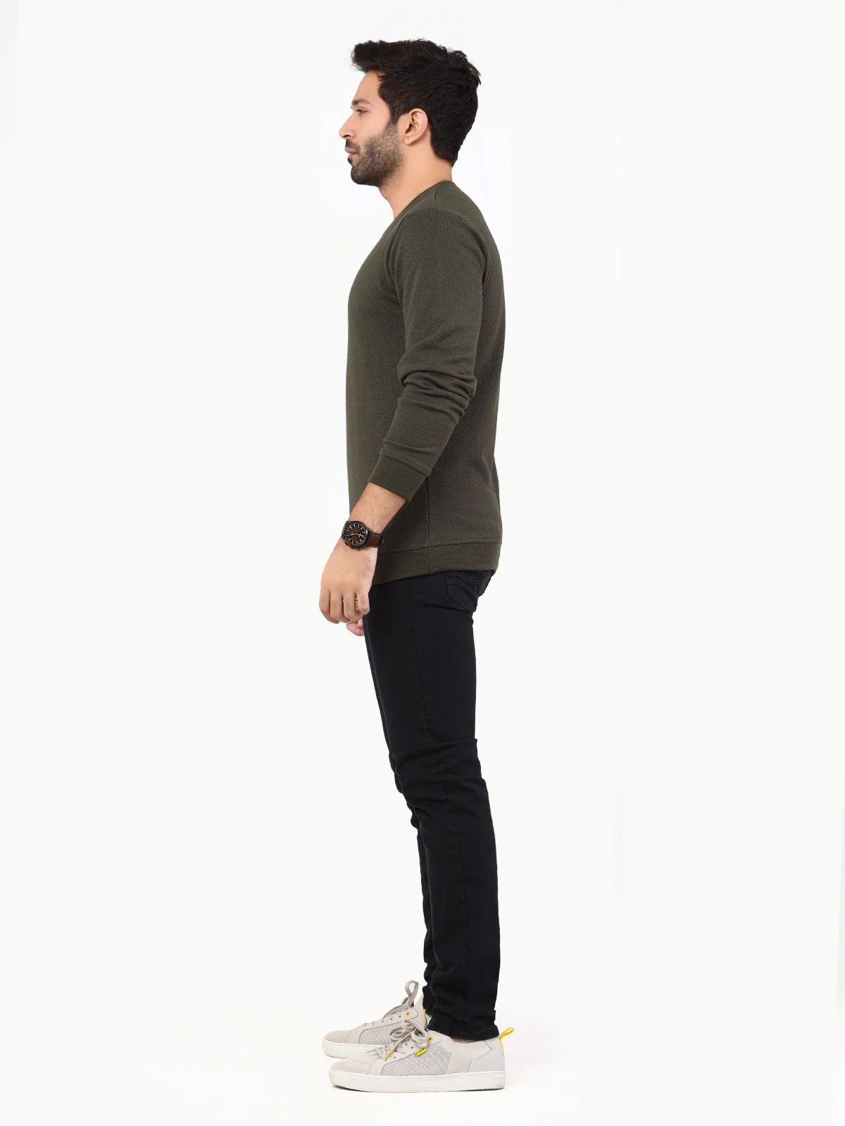 Men's Green SweatShirt - EMTSS22-004 - Image 3