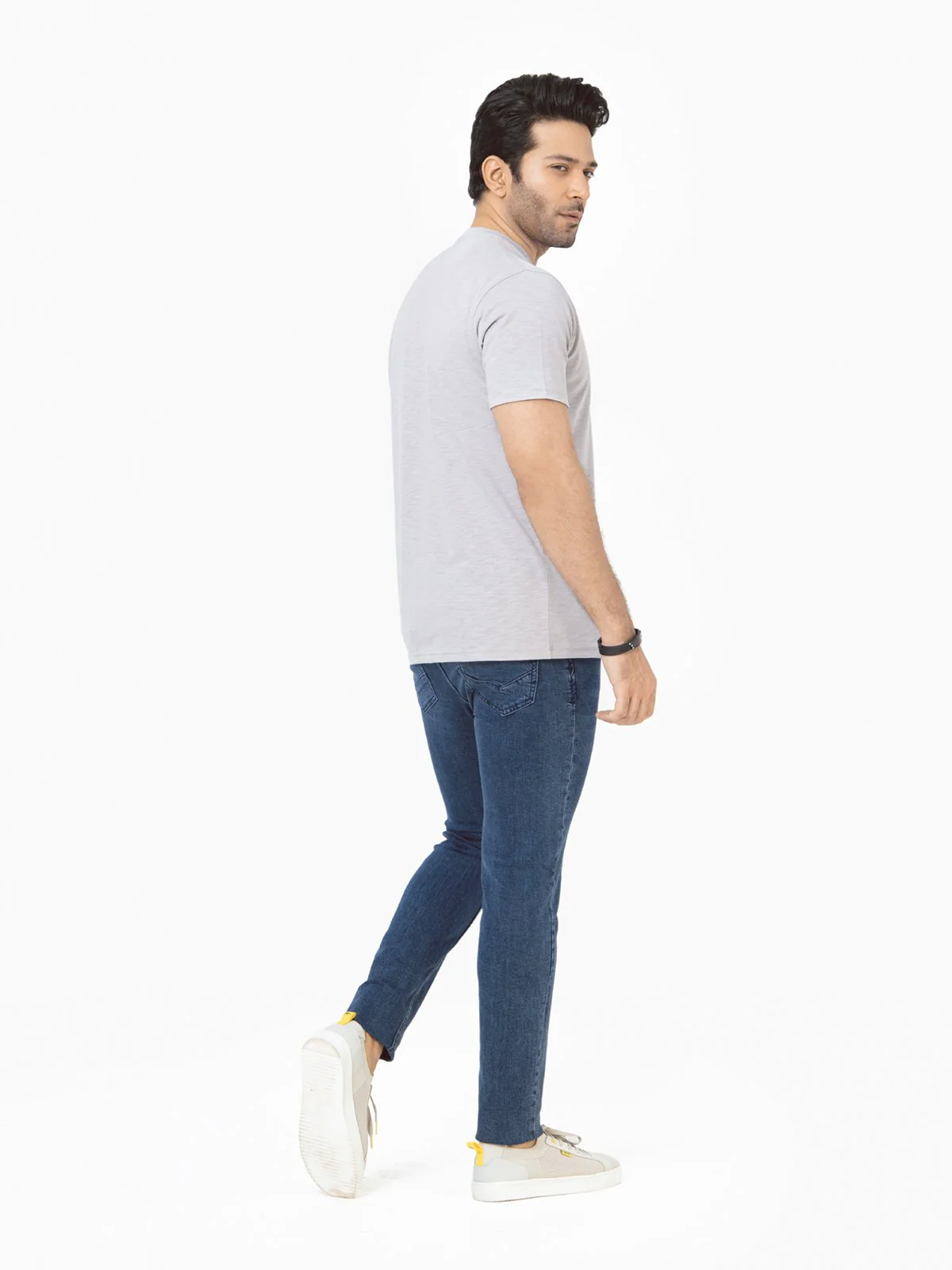 Men's Grey Basic Tee - EMTBT22-001 - Image 4