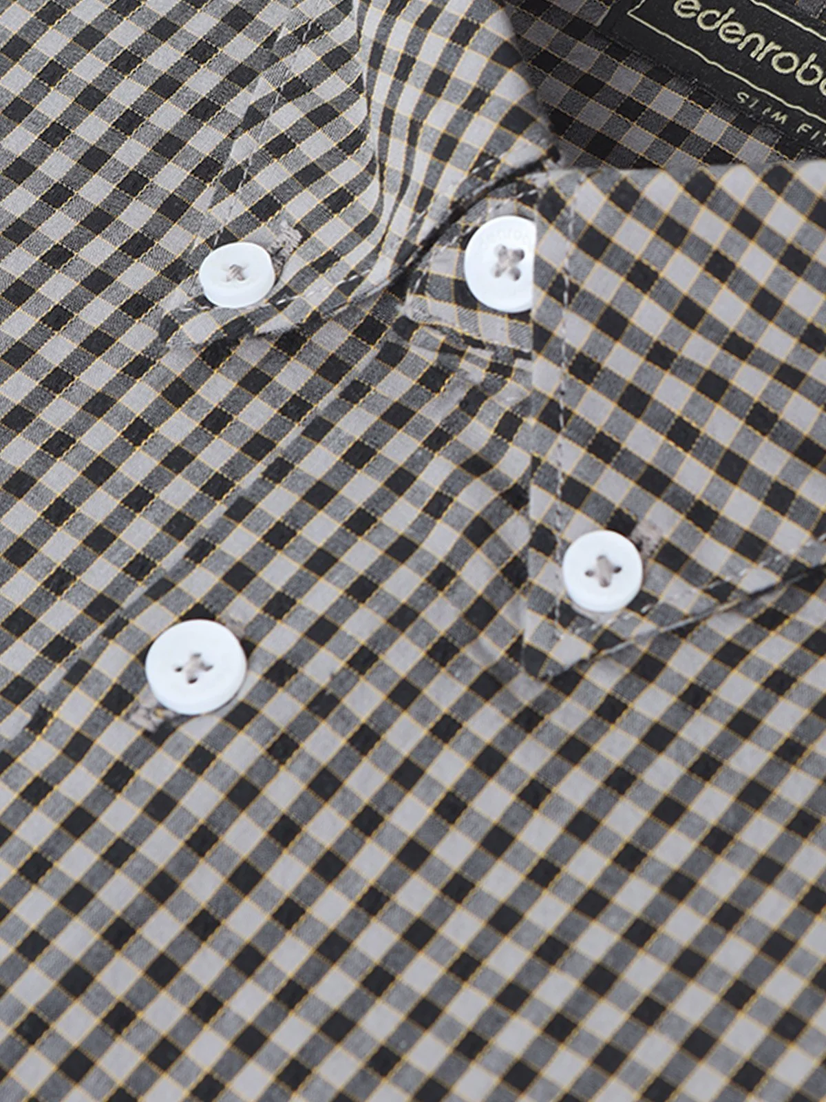 Men's Grey & Black Shirt - EMTSI22-50265 - Image 3
