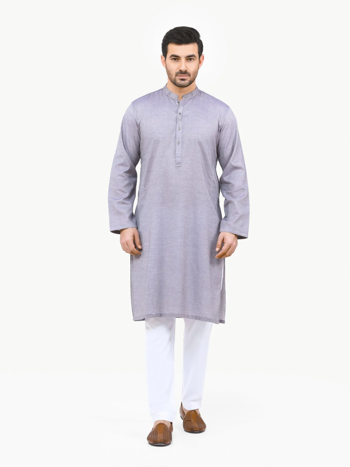 Men's Grey Kurta - EMTK22S-99134