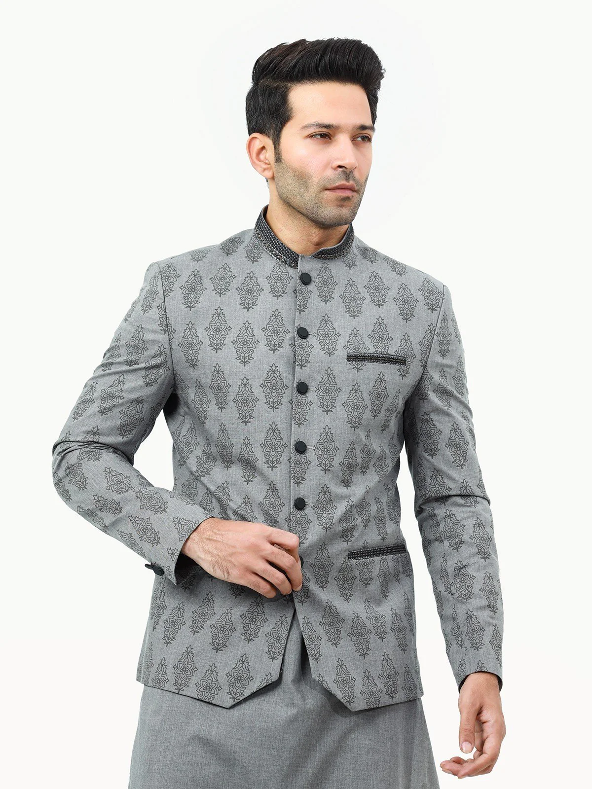 Men's Grey Prince Suit - EMTPCS22-003 - Image 2