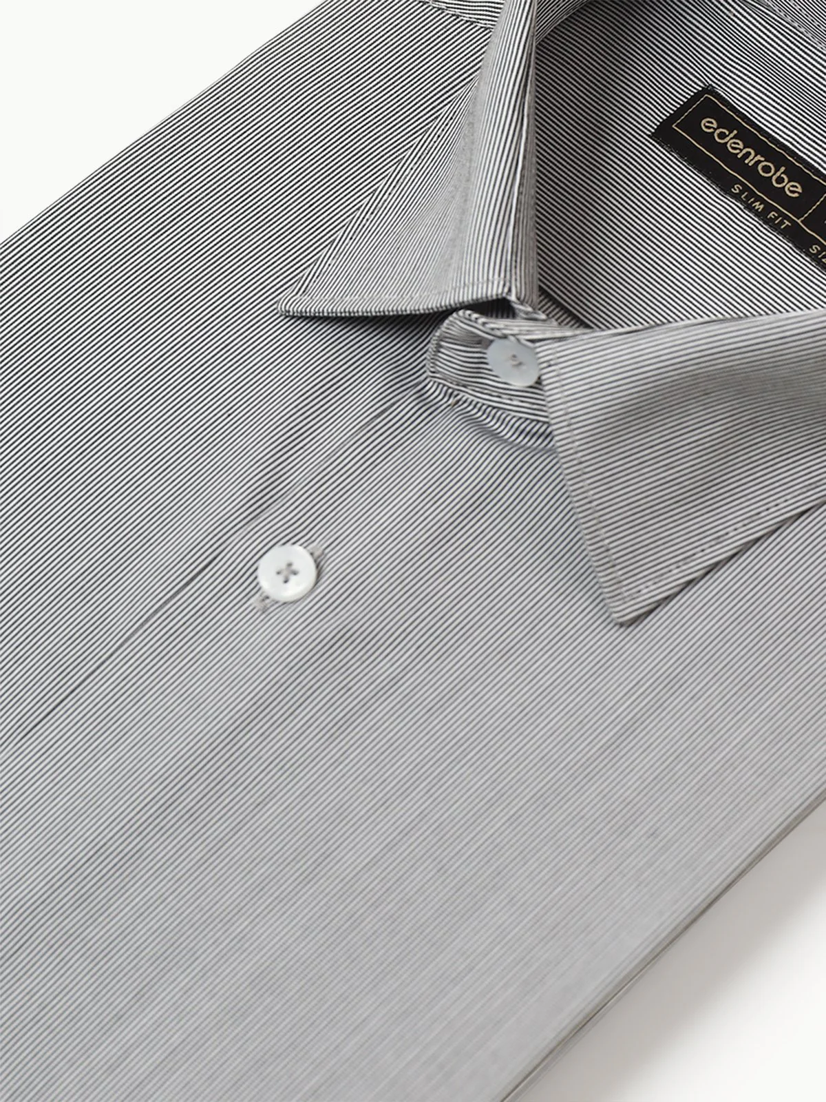 Men's Grey Striped Shirt - EMTSI22-50246 - Image 2