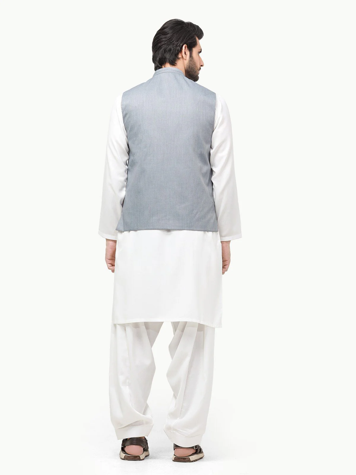 Men's Grey Waist Coat - EMTWC23-35851 - Image 4