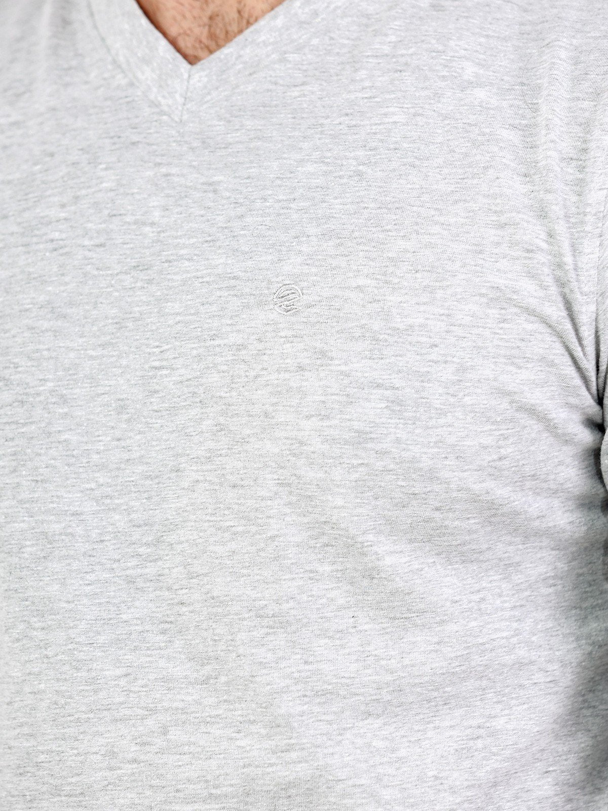 Men's Heather Grey Basic Tee - EMTBF22-010 - Image 4