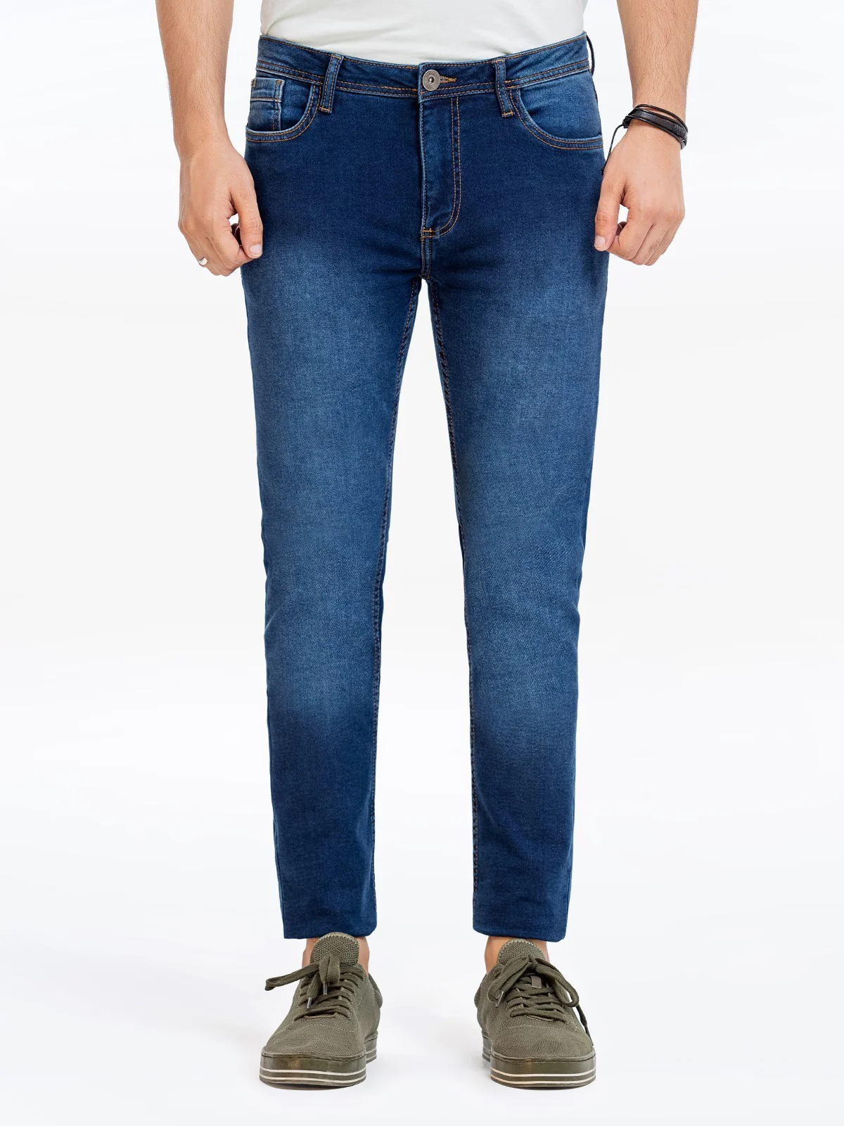 Men's Indigo Jeans - EMBPD23-010 - Image 2