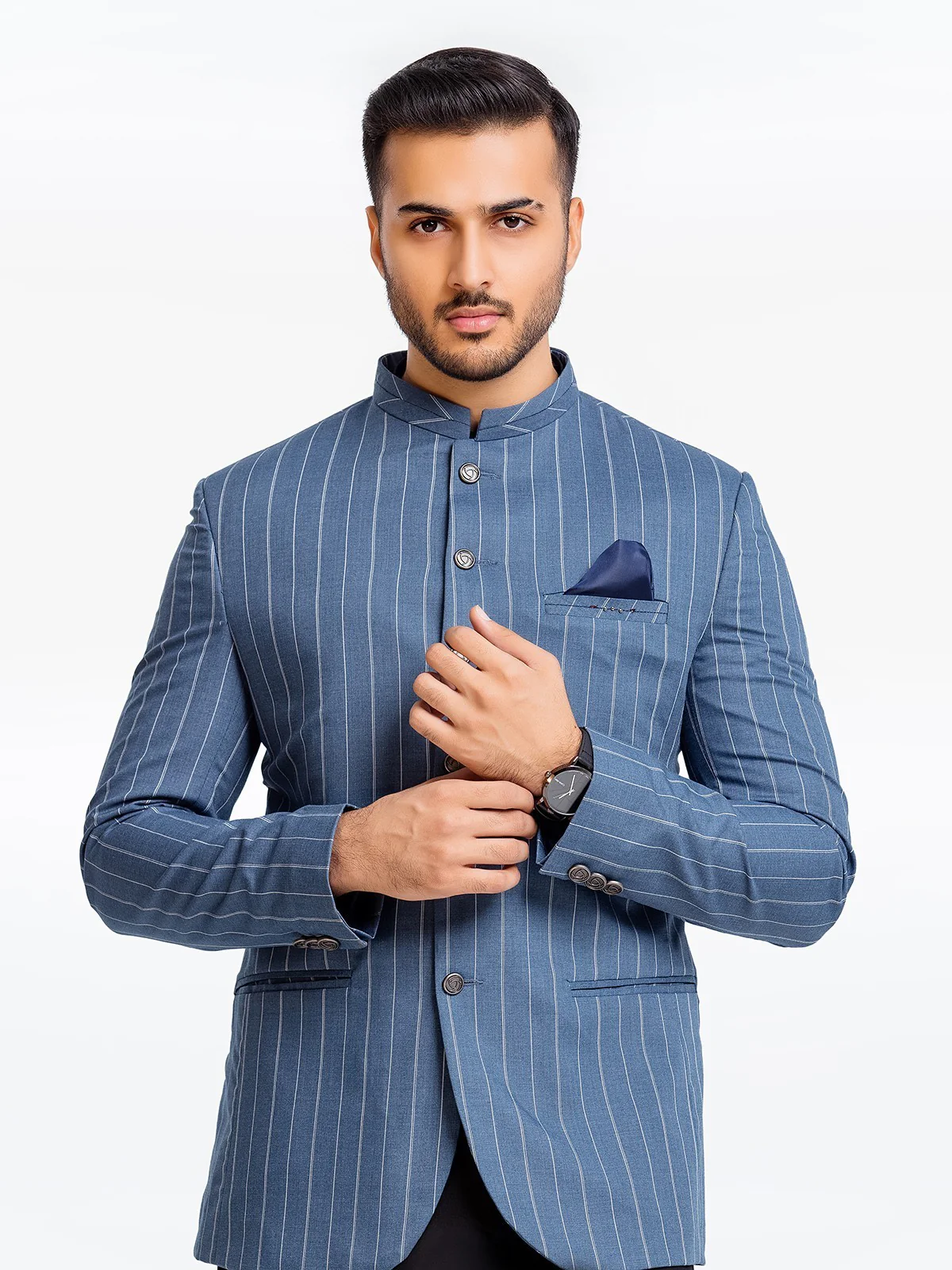 Men's Indigo Prince Coat - EMTPC22-013 - Image 5