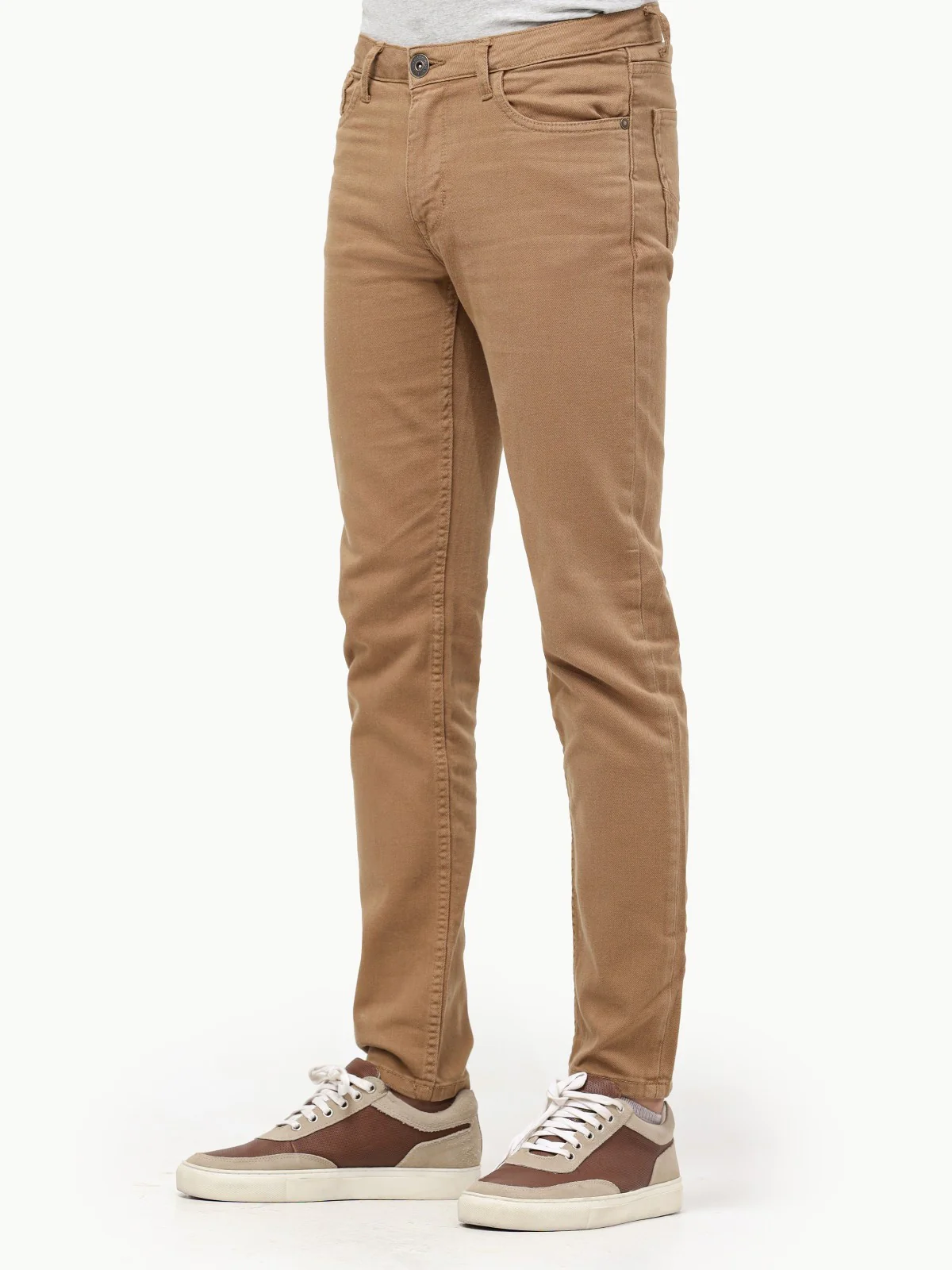 Men's Khaki Jeans - EMBPD23-004 - Image 3