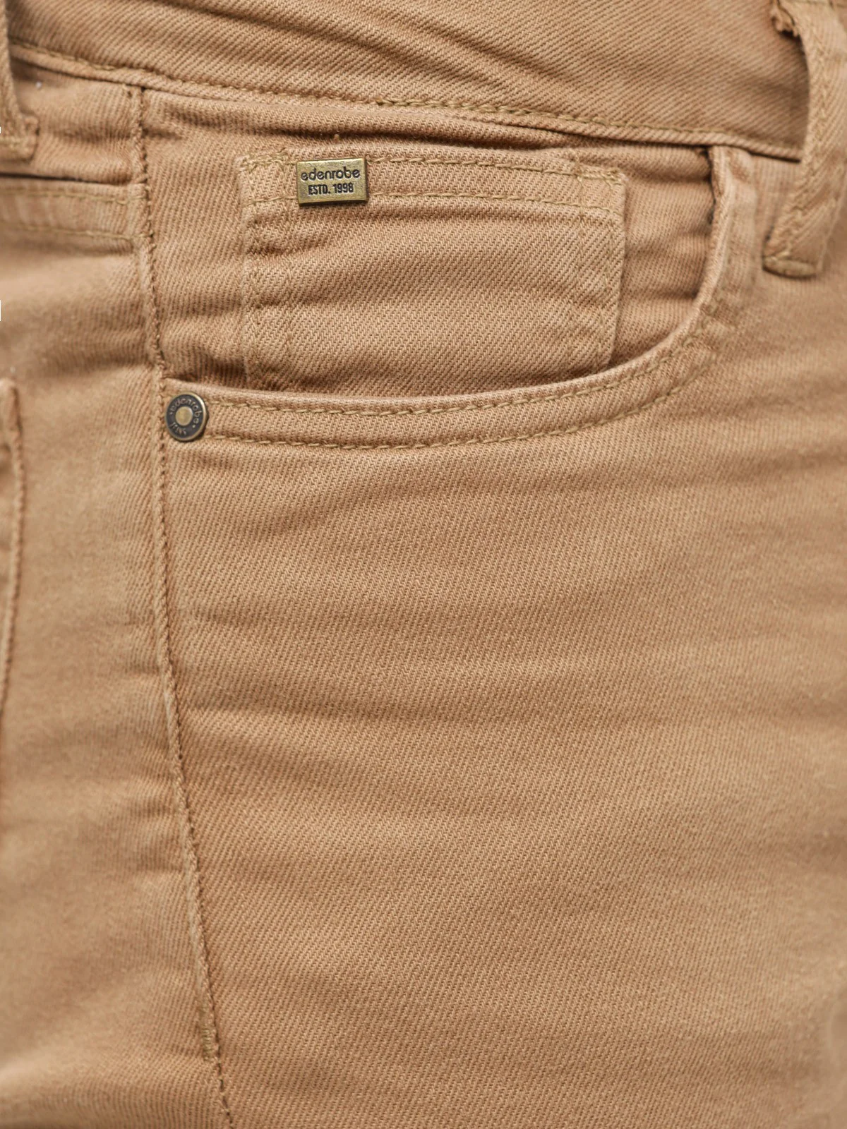 Men's Khaki Jeans - EMBPD23-004 - Image 4