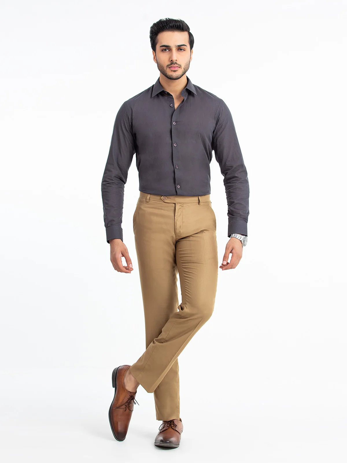 Men's Khaki Pant - EMBPF23-15247 - Image 2