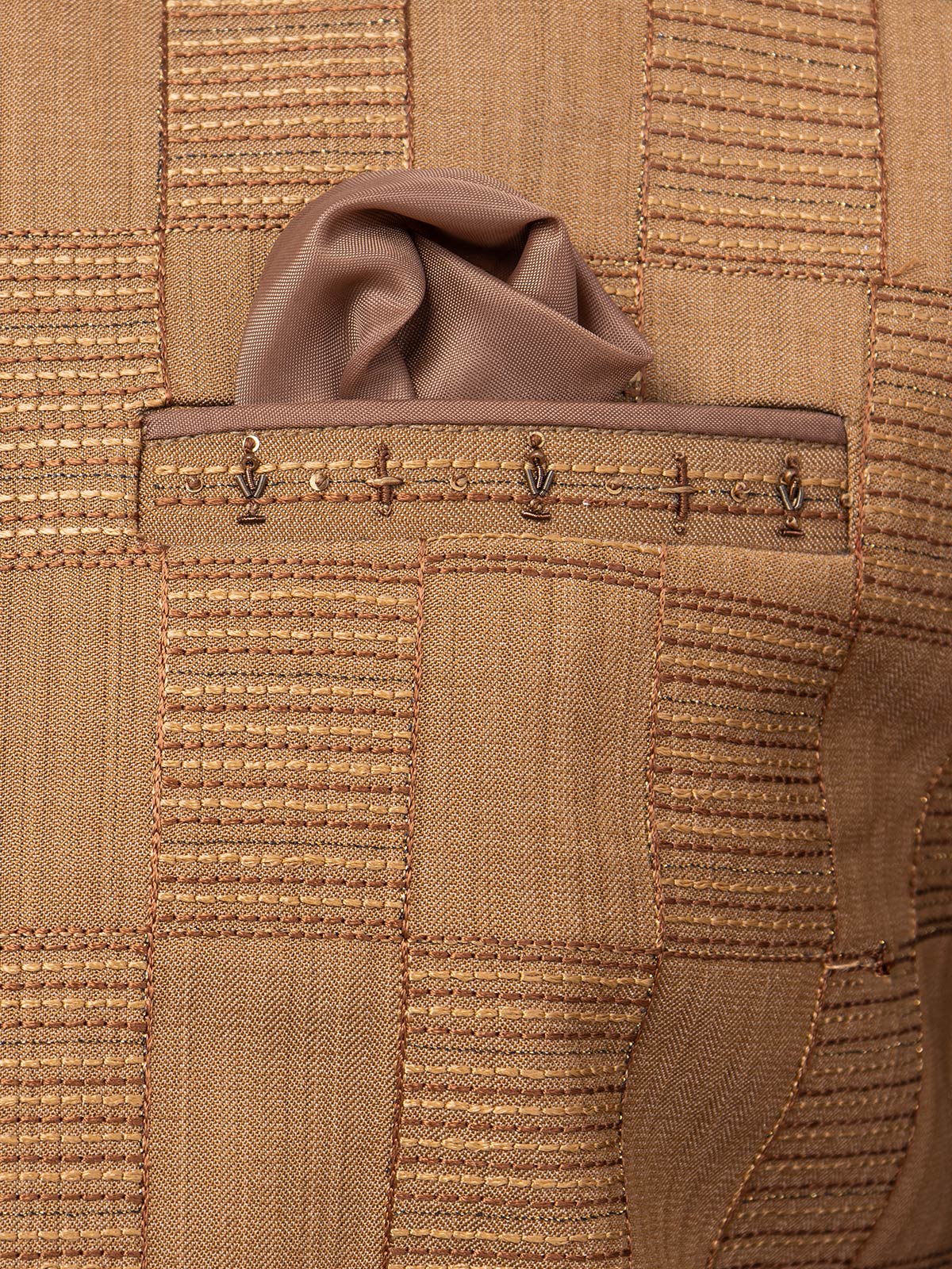 Men's Khaki Waist Coat Ceremonial - EMTWCC21-104 - Image 3