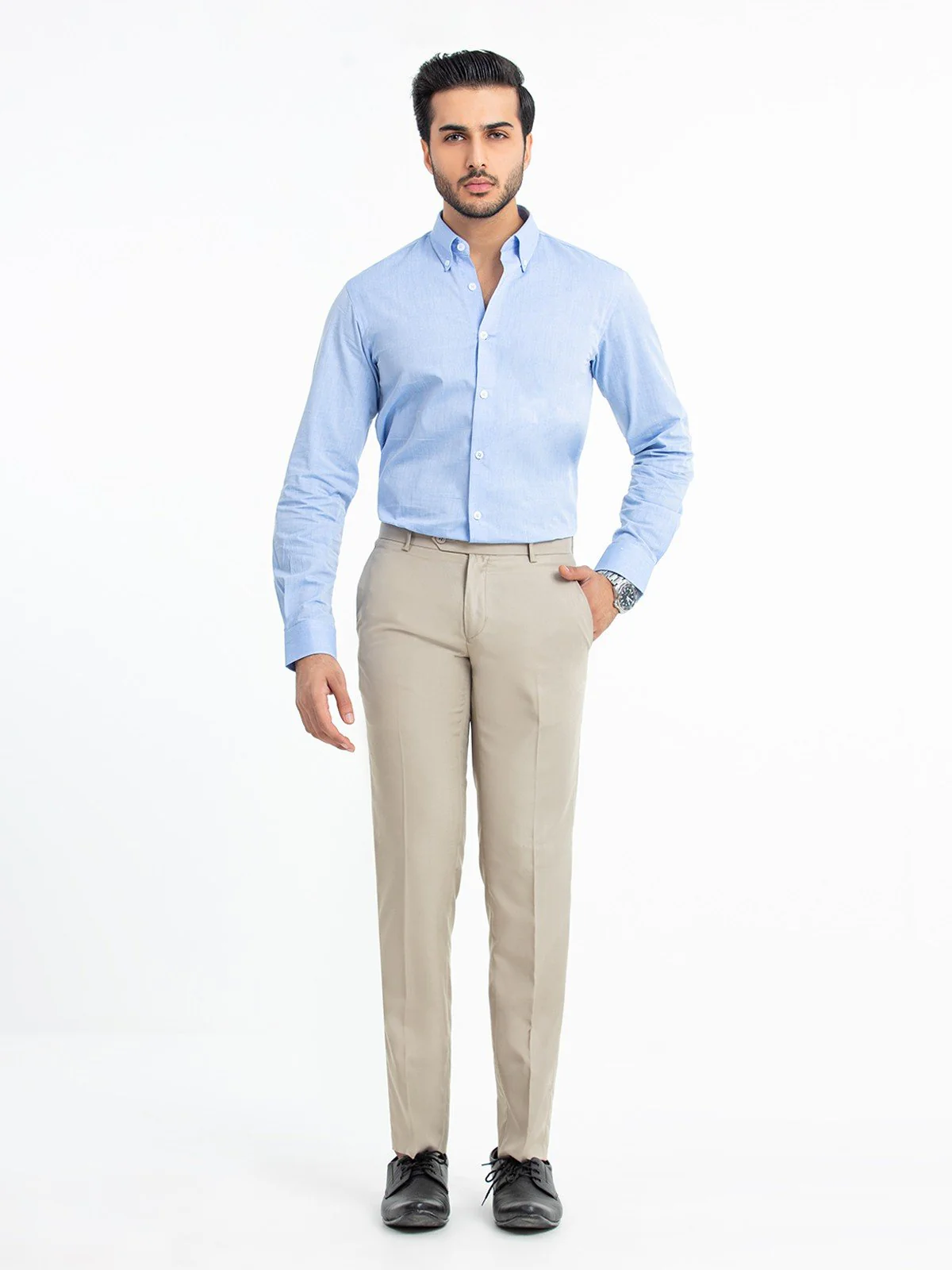 Men's Light Beige Pant - EMBPF23-15250 - Image 3