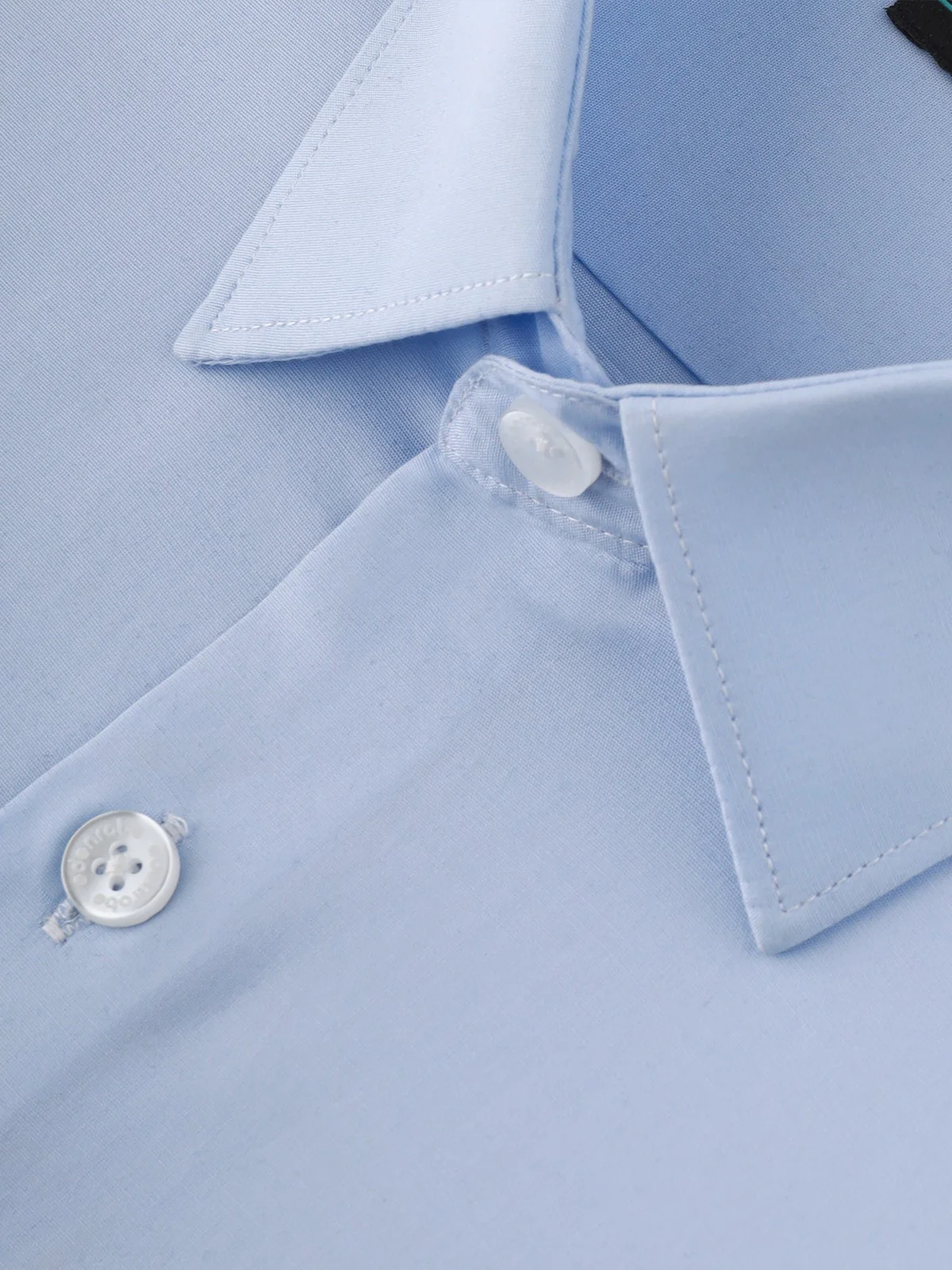Men's Light Blue Shirt Plain - EMTSB22-102 - Image 3