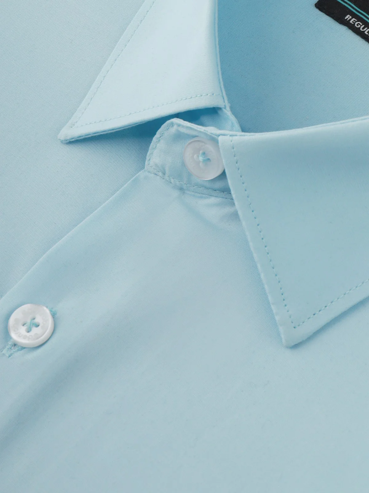 Men's Light Blue Shirt Plain - EMTSB22-109 - Image 3