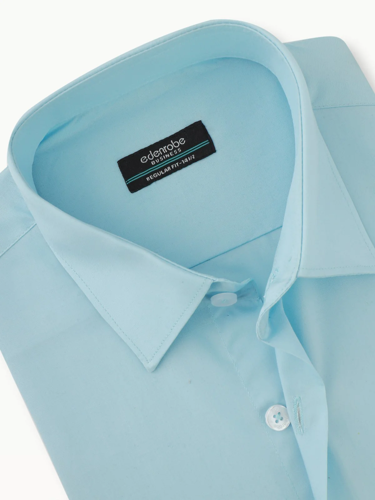 Men's Light Blue Shirt Plain - EMTSB22-109 - Image 4