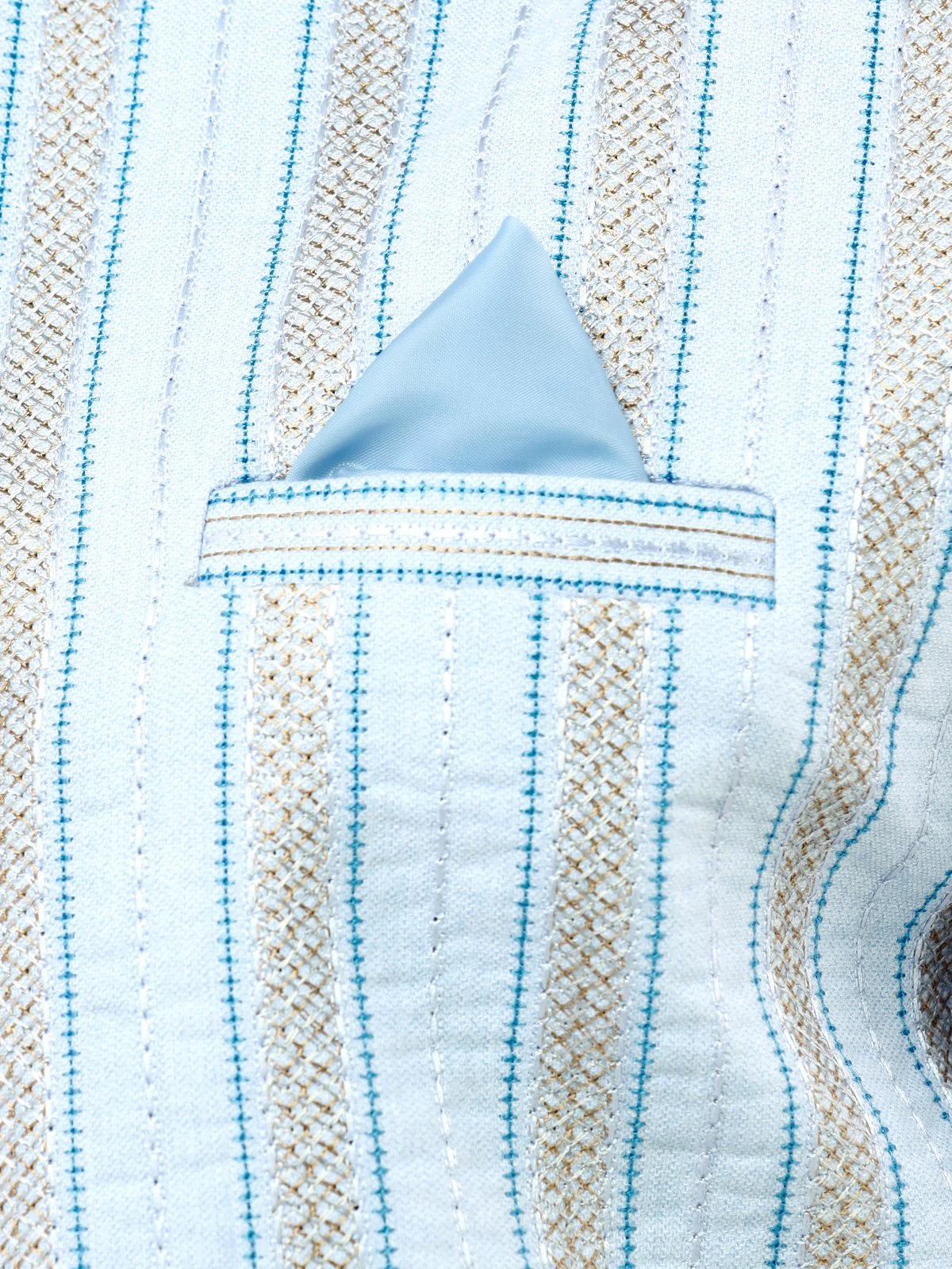 Men's Light Blue Waist Coat Ceremonial - EMTWCC21-093 - Image 4