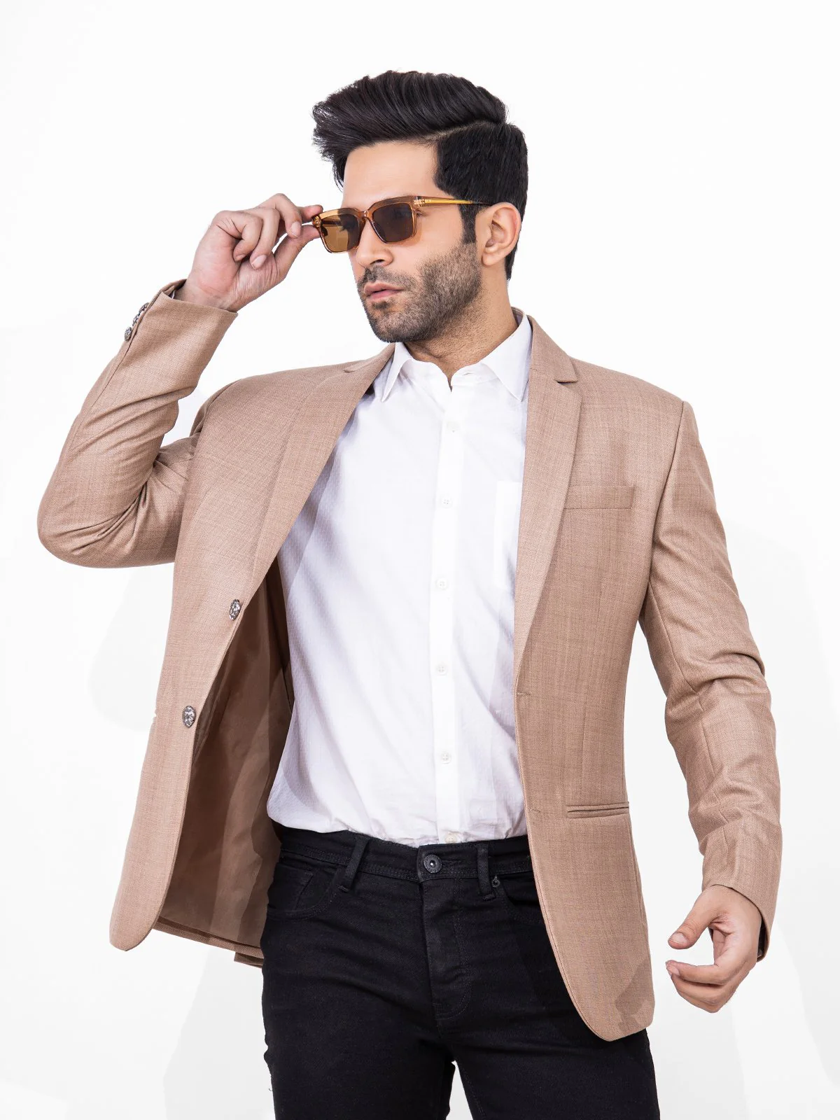 Men's Light Brown Blazer - EMTB22-6765 - Image 2