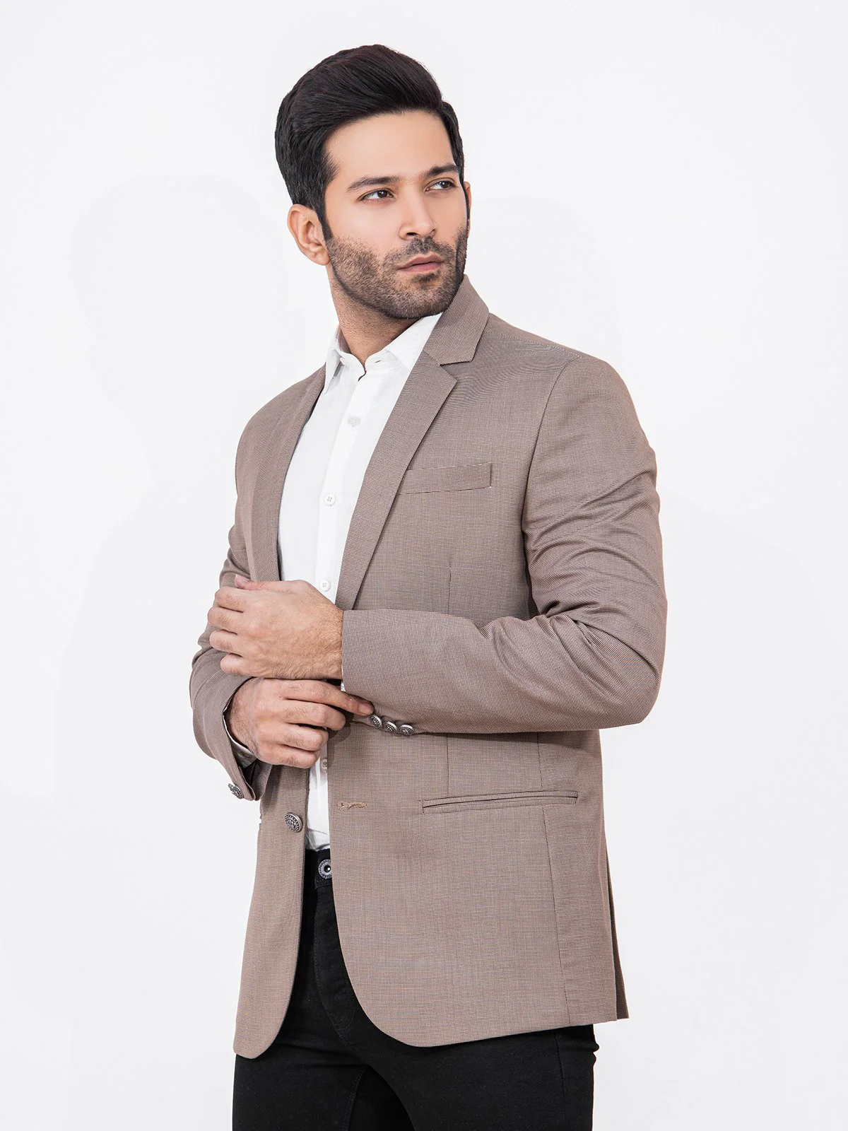Men's Light Brown Blazer - EMTB22-6766 - Image 3