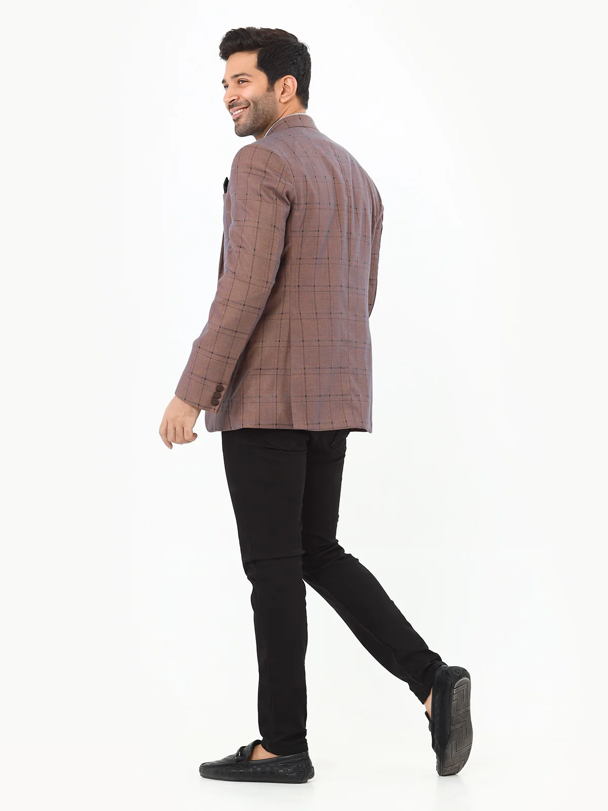 Men's Light Brown Blazer - EMTB22W-6786 - Image 3