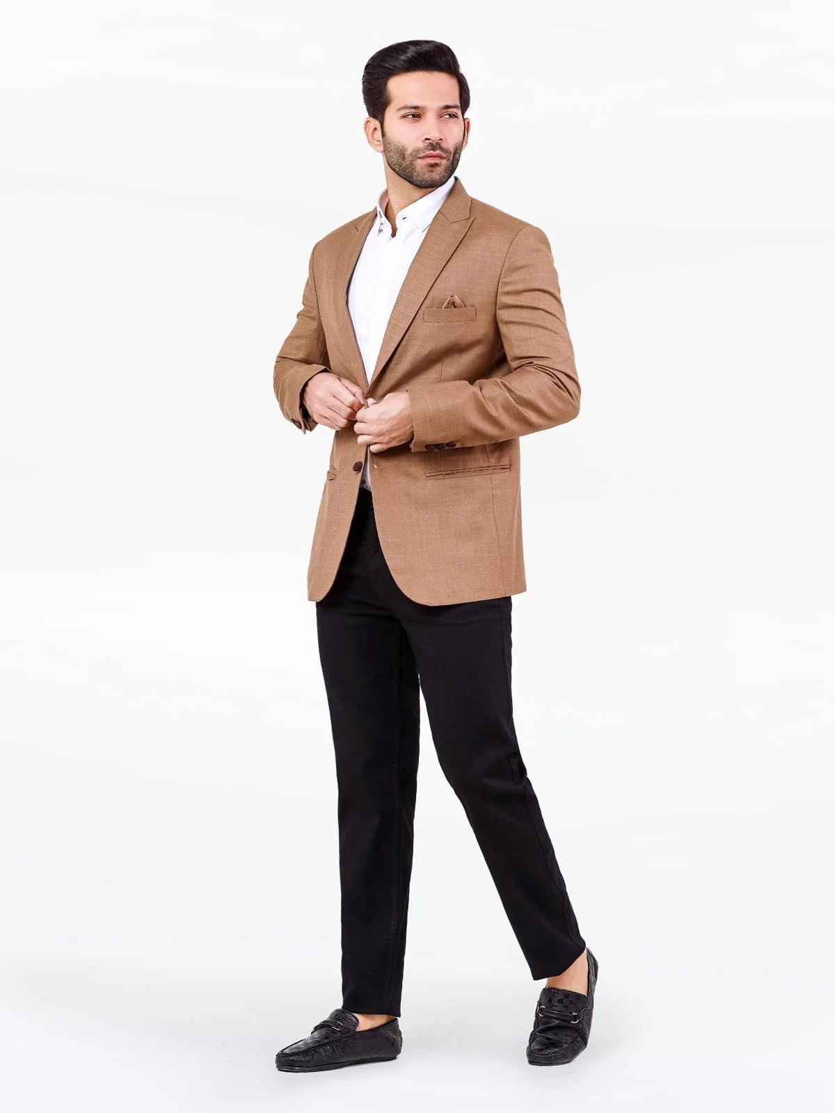 Men's Light Brown Blazer - EMTB22-6804 - Image 2