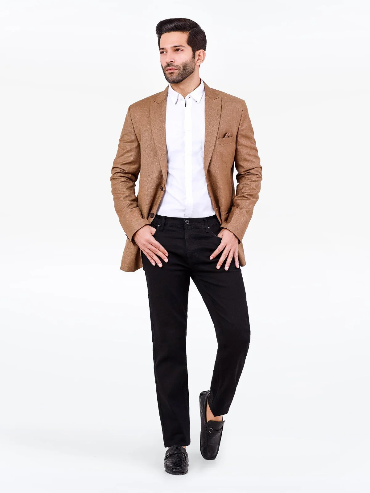 Men's Light Brown Blazer - EMTB22-6804 - Image 3