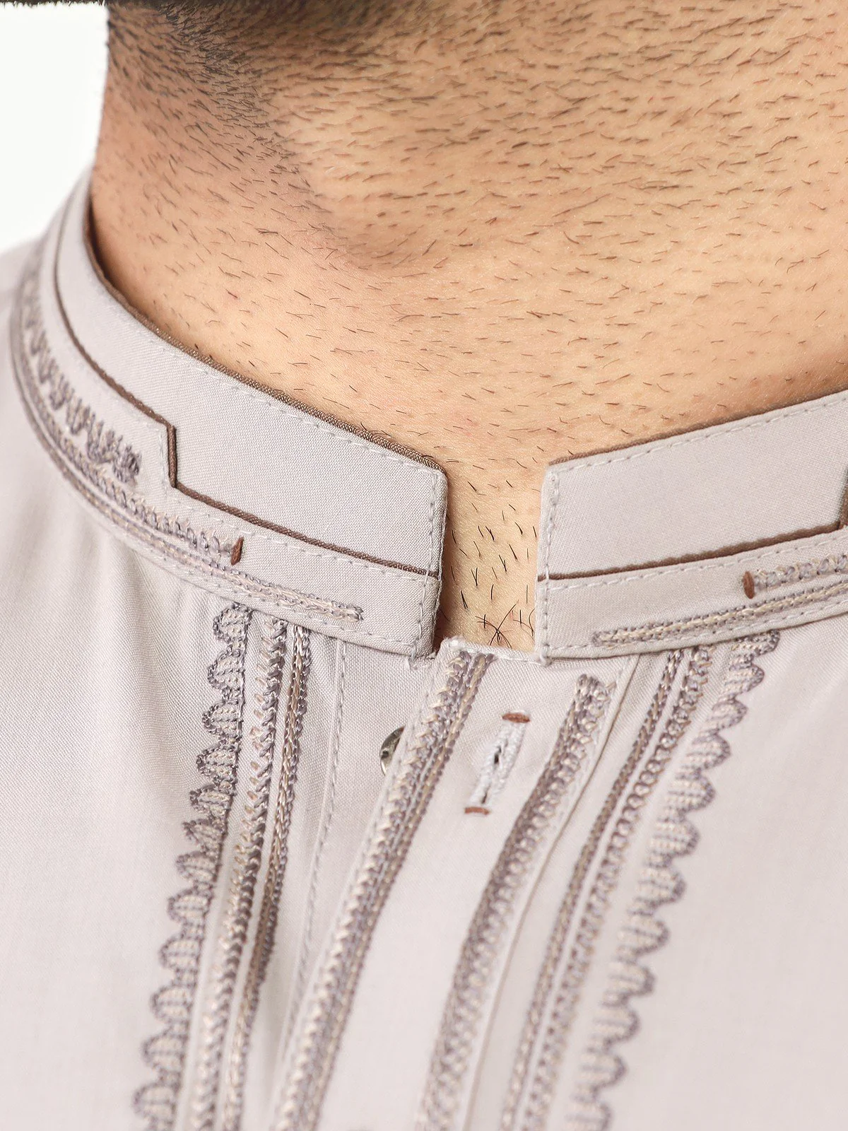 Men's Light Coffee Shalwar Kameez - EMTKS22S-40952 - Image 4